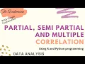 DAXX Partial Semi partial and Multiple Correlation