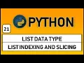 More on Lists - indexing slicing and list append and pop