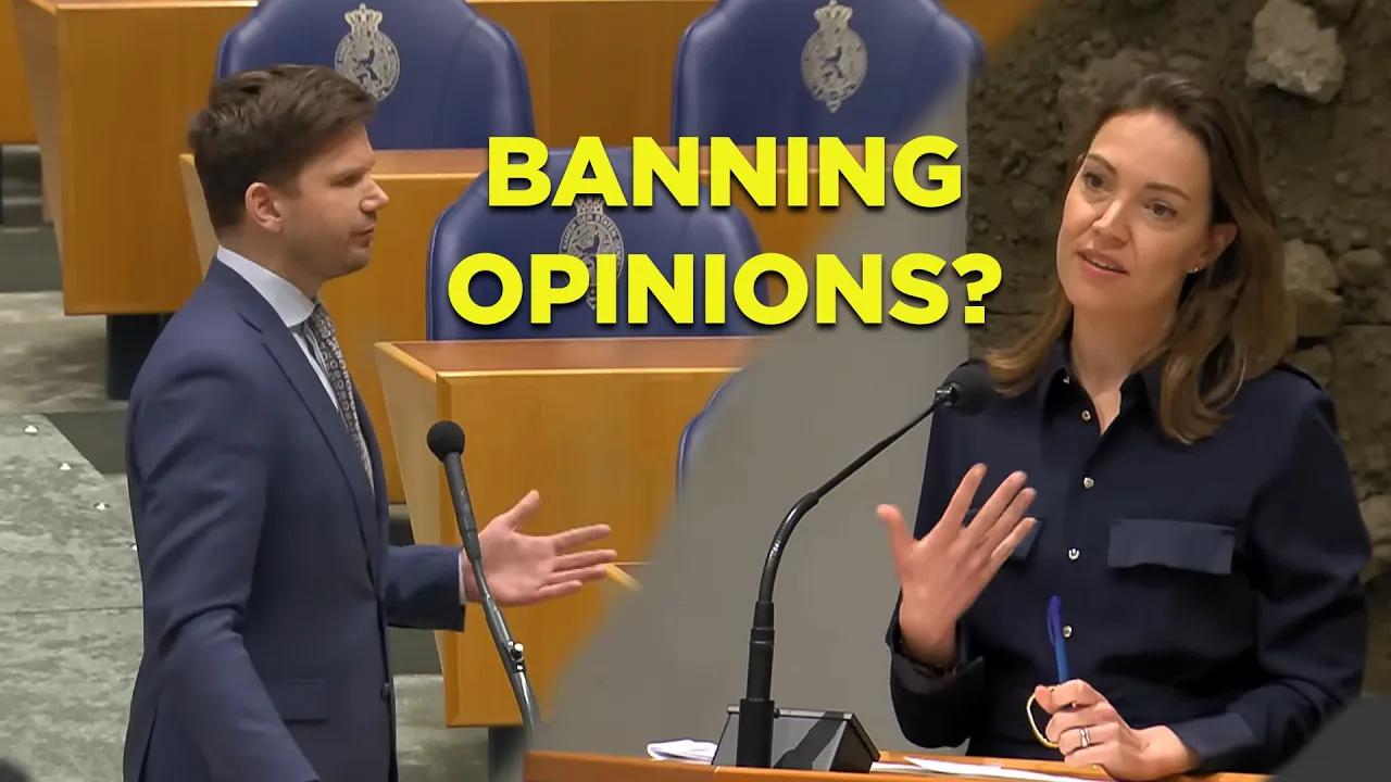 Gideon van Meijeren questions Liberal MP on a New Law and Freedom of Speech | FVD