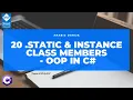 020 Static instance Class members - Object Oriented Programming in C in DARIJA ARABIC