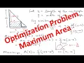 Optimization Problem Maximum Area - Triangle Problem 1 Calculus 1 Problem 6