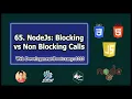 Backend Tutorial Blocking vs Non-Blocking execution Web Development Tutorials