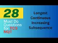 28 Longest Continuous Increasing Subsequence LeetCode-674 TCS - NQT Series Arsh Goyal Sheet