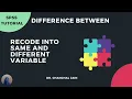 How To Recode in Same Different Variables SPSS Tutorial 6