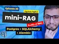 mini-RAG 20 From Mongo to Postgres SQLAlchemy Alembic