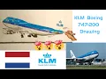 SUPER CHALLENGING OUTLINE Drawing a realistic KLM Boeing 747-200 Airplane speed drawing time lapse