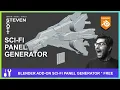 Blender Add-on Sci-fi Panel Generator Greebles