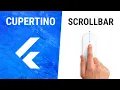 Flutter CupertinoScrollbar Widget
