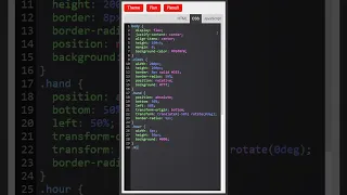 Analog Clock HTML CSS JavaScript