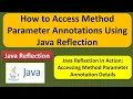 How to Access Method Parameter Annotations Using Java Reflection Reflection in Java