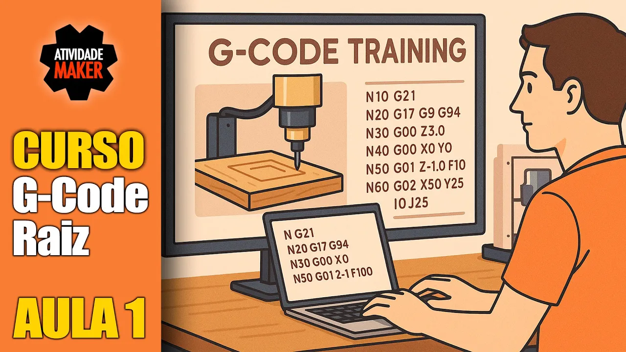 Aprenda G-Code CNC Router – Programação Absoluta ou Incremental - Aula 1