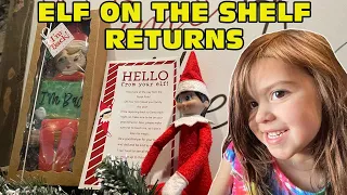 Elf on the Shelf Leaves A Be Good Note For Little Girl - DAY 1