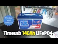 Timeusb 140Ah 12 8v LiFePO4 Lithium Battery