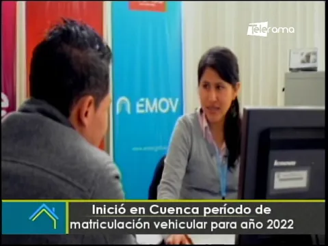 Inició en Cuenca periodo de matriculación vehicular para año 2022