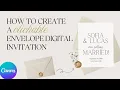 How to Create a Clickable Envelope Digital Invitation Design in Canva