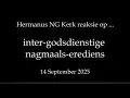 Download Lagu Hermanus NGK reageer op inter-godsdienstige erediens