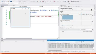 Visual Basic - Input box message box and debug write line