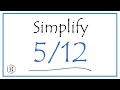 How to Simplify the Fraction