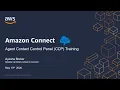 Agent Training for the Amazon Connect Contact Control Panel CCP