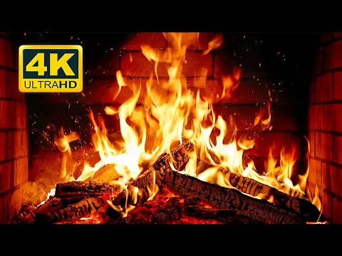 Download MP3 🔥 Cozy Fireplace 4K (12 HOURS). Fireplace with Crackling Fire Sounds. Crackling Fireplace 4K