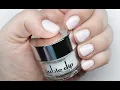 WHITE GLITTER OMBRE ON SHORT NAILS Double Dip Store Dip Powder Nils