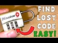 How to Decode Master Lock Combination 3 Dial Combo EASY