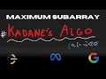 Maximum Subarray Kadane s Algorithm Leetcode 53 EASY APPROACH COMPLETE EXPLANATION