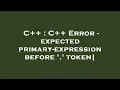 C C Error - expected primary-expression before token