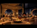 Download Lagu Cozy Apartment in Chicago ⛈ Relaxing Jazz Saxophone Music with Rain \u0026 Fireplace Sounds for Sleeping
