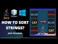 Sort Strings in alphabetical order in Java Program with Explanation Tagalog