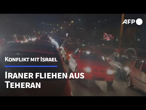 Video Thumbnail: Iraner fliehen aus Teheran | AFP