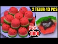 Download Lagu BAKPIA SEMANGKA KUKUS  2 TELUR JADI 43 PCS 🍉🍉🍉