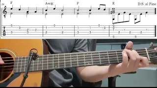  wo yuan yi faye wong easy fingerstyle guitar playthrough lesson with tabs