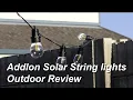 Addlon Solar String lights Outdoor REVIEW