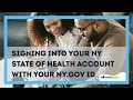 Signing Into Your NYSOH Account With Your NY gov ID