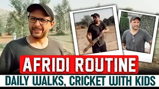 Afridi Routine: Daily Walks, Cricket with Kids, Charity, Visits Hospitals | Shahid Afridi Foundation