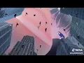 Giga giantess appeared in a city