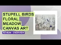 Stupell Industries Birds Floral Meadow Canvas Wall Art Review