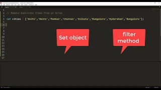 How to remove duplicate items form a JavaScript array