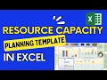 Resource Capacity Planner using Excel