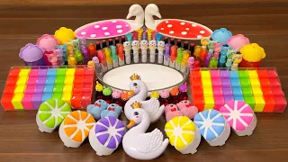LIVE: Slime Mixing Rainbow Makeup & Clay Into Glossy Slime ASMR #369