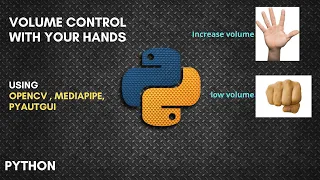 Making Gesture to control Volume of Pc opencv-mediapipe-pyautogui Python For Beginners