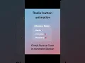 Radio button animation HTML CSS