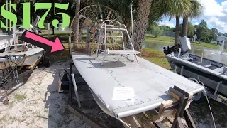 I Purchased A Cheap Airboat For 175 At Auction