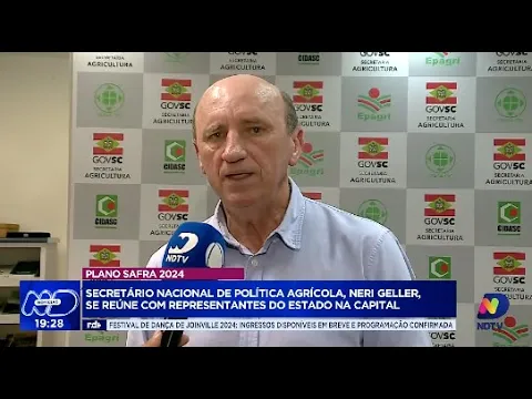 Secretário Nacional de Política Agrícola discute Plano Safra 2024 com representantes do Estado