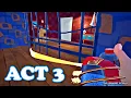 HELLO NEIGHBOR - Act 3 SpeedRun Walkthrough All Keys Doors Mini-Games