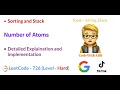 Number of Atoms LeetCode 726 Hard Stack Map Sorting