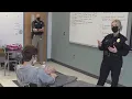 Chief of Police Visits High School Law Enforcement Class
