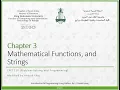 Chapter 3 Mathematical Functions and Strings
