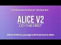 Alice AI - What I d tell my younger self to do first in Alice AI